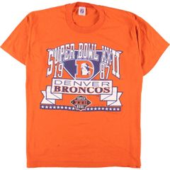 古着 80年代 LOGO7 SUPER BOWL XXII スーパーボウル NFL DENVER BRONCOS デンバーブロンコス スポーツプリントTシャツ USA製/eaa259624
