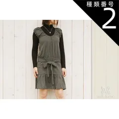 種類2:ブラウン(85)/M ゴム使いカットソーチュニックワンピース 旧商品 激安 春秋冬 S M L LL