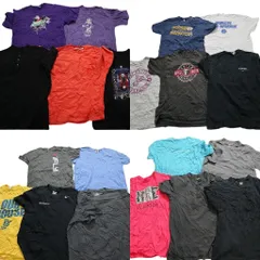 古着卸 まとめ売り カラーmix プリント 半袖Tシャツ 20枚セット (メンズ L ) ナイキ オールドネイビー  企業 アマゾン 中古 古着 MZ1546