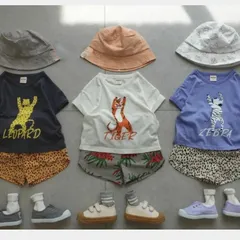 アニマル柄　セットアップ　Tシャツ　ハーフパンツ