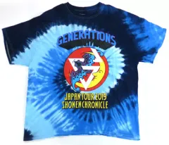 【中古】Tシャツ(男性アイドル) GENERATIONS SHONEN CHRONICLE Tour Tee SS BLUE(Tシャツ) ブルー Lサイズ 「GENERATIONS LIVE TOUR 2019 “少年クロニクル”」 OFFICIAL LIVE
