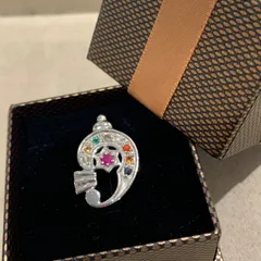 インドのパワージュエリーナヴラタンペンダントシャンク