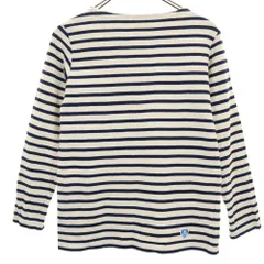 オーシバル フランス製 ボーダー柄 長袖 ボートネック バスクシャツ 1 ホワイト系 ORCIVAL レディース 古着 【240416】