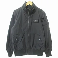 アルファ ALPHA フーデット リブ ジャケット ブルゾン ナイロン M 黒 20527-001 0310