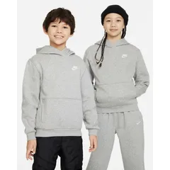 ナイキ キッズ ジュニア スウェット パーカー 130-160cm 子供服 NIKE YTH クラブ フリース プルオーバー パーカ 子ども 長袖 裏起毛 スエット フーディ スポーツ  トップス キッズパーカー nike キッズウエア/FD3000-063