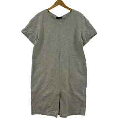 UNTITLED アンタイトル Vネック 半袖ワンピース size42/グレー