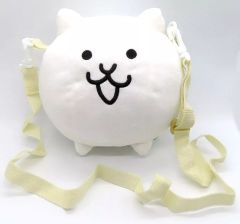[중고] 가방 흰색 고양이 봉제 장난감 숄더백 [냥코 대전쟁]