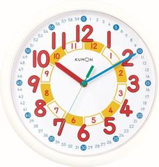 クオーツ 木目調 掛け 時計 KUMON くもん スタディクロック QUARTZ