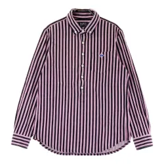 サイズ：5 PEARLY GATES パーリーゲイツ  長袖ポロシャツ ボタンダウン ストライプ柄 ピンク系 [240101438591] ゴルフウェア メンズ ストスト