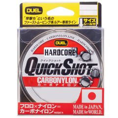 新品 DUEL ( デュエル ) カーボナイロンライン 釣り糸 HARDCORE QUICK SHOT CN 【 ライン 釣りライン 釣具 高強度 高感度 】
