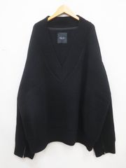 UNUSED アンユーズド US1497 18AW V NECK Zip Knit ニット　2