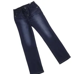 EDWIN エドウィン JWM02 ジャージーズ★ USED加工 ストレッチ デニム スリム ストレート パンツ ジーンズ Sz.S レディース