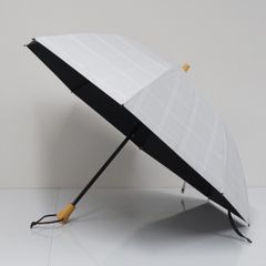 中古品 SUN BARRIER 100 折りたたみ日傘 ストライプ サンバリア100 完全遮光折日傘 USED美品 2段折 コンパクト