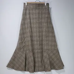 新品【allamanda】【INGNI】バックレースアップ 裾切替スカート チェック