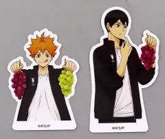 【中古】シール・ステッカー 日向翔陽＆影山飛雄 ステッカー2枚セット 「ハイキュー!!×SWEETS PARADISE 第2弾」