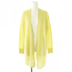 ユナイテッドアローズ A DAY IN THE LIFE UNITED ARROWS ノーボタン ロングカーディガン ハンドウォッシャブル スモークイエロー /ES ■OS