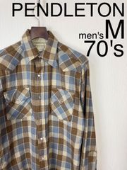 PENDLETON ウールウェスタンシャツ　70's メンズM