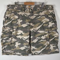 古着 00’s/00年代 カーハート Carhartt ショートパンツ カーゴショーツ ハーフパンツ 大きいサイズ ワーク 迷彩 カモフラ w44  グレー メンズ