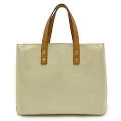 LOUIS VUITTON ルイ ヴィトン モノグラムヴェルニ リードPM ハンドバッグ トートバッグ ミニトート ペルル クリームイエロー M91336