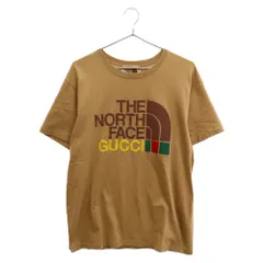 グッチ ザ ノースフェイス キャットロゴ　半袖Tシャツパープル