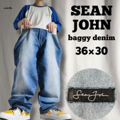 00s Sean John Denim デニムペインターパンツ バギーパンツ SEAN JOHN ショーンジョン バギーデニムパンツ フェード ブルー