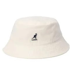 ☆ WHITE/06 ☆ Lサイズ ☆ KANGOL Washed Bucket kangol カンゴール 帽子 バケットハット メンズ ハット 男性用 夏 春 秋 バケハ コットン カンガルー アウトドア コンパクト ぼうし レディース ユニセックス