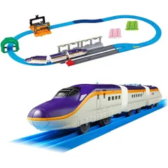 タカラトミー プラレール 連結!E8系つばさ&トミカアーチ踏切セット 3歳以上 おもちゃのサムネイル
