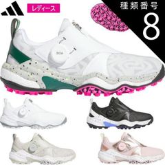 종류 8:블랙/화이트/블루 IG8749/25.0 아디다스 코드 카오스 25 보아 스파이클리스 여성 골프 슈즈[Adidas COEDCHAOS 25 BOA SPIKELESS GOLF SHOES]NKZ952024년 가을 겨울 모델 일본정