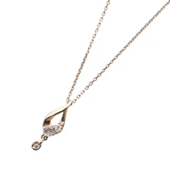 スタージュエリー STAR JEWELRY ネックレス ペンダント FLOWER DEW ダイヤモンド 0.01ct ブルームーンストーン K10 ゴールド 2JN0603 /YO16