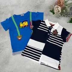 ミキハウス　半袖Tシャツ ＆ 半袖ポロシャツ　2枚セット