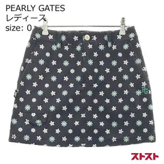 【パーリーゲイツ】極美品 スカート 総柄 千鳥柄 2サイズ レディース セール・アウトレット】ダンボール 千鳥スカート レディス