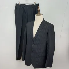 green label relaxing　46 サイズ　80 サイズ　ビジネススーツ　フォーマル　ピンストライプ　シングル　背抜き　UNITED ARROWS　グリーンレーベルリラクシング