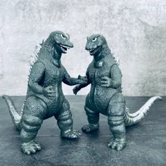東宝映像 ゴジラ フィギュア 2点セット 約 8.5x17x15cm おもちゃ【中古】/514255