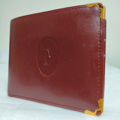 ■美品 カルティエ 財布 二つ折り マストライン レザー ボルドー Cartier 36