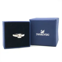 展示品 SWAROVSKI スワロフスキー パヴェ クリスタル ラインストーン 指輪 11号 リング シルバー レディース アクセサリー c20