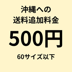 沖縄への送料追加料金　500円　60サイズ以下
