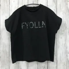 【 &g'aime 】ロゴプリントフレンチTシャツ ブラック フリーサイズのサムネイル