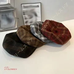 キャスケット レディース メンズ シンプル チェック柄 コットン 春 通気性 大きめ おしゃれ 夏 サマーベレー 秋 伸縮性 冬 帽子 ベレー かわいい 軽い  vii3u596924