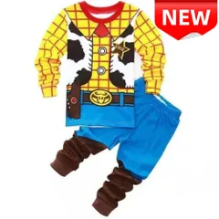 ✨新品✨トイストーリー ウッディ コスプレ キッズパジャマ 子供服 長袖 上下セット 寝間着 部屋着 男の子 女の子 可愛い カジュアルウェア プレゼント ギフト カウボーイ 保育園 幼稚園 小学校 コットン 棉 100/110/120/130