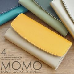 長財布 レディース 牛革 MOMO 財布 ロングウォレット