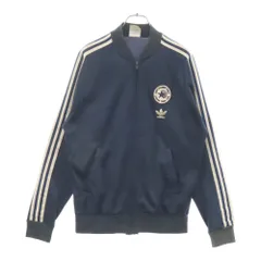 adidas (アディダス) 70-80S VINTAGE ヴィンテージ ATPマーク USA製 フロントロゴエンブレム サイドライン トラックジャケット ネイビー/ホワイト