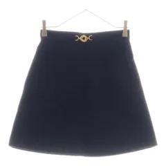 PATOU (パトゥー) Cotton Mini Skirt 23S-SK042-0081 コットン ミニ スカート レディース ブラック