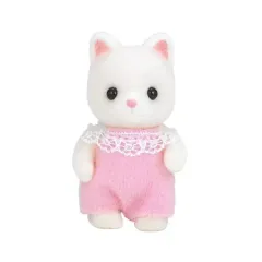 【中古】おもちゃ シルクネコの赤ちゃん(衣装：ピンク) 「シルバニアファミリー」