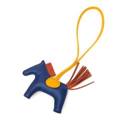 エルメス HERMES ロデオPM U刻印 バッグチャーム ロデオチャーム ブルードマルト レザーのサムネイル