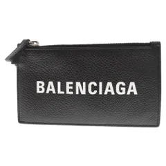 BALENCIAGA (バレンシアガ) CASH 594548 キャッシュ コインカードケース ストラップ付レザーフラグメントケース ブラックのサムネイル