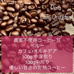 農薬不使用コーヒー豆　ペルー　 Cafe Orquídea 200g