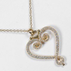 【TIFFANY&Co.】ティファニー パロマ ヴェネチア ゴルドーニハート K18イエローゴールド×ダイヤモンド レディース 4g ネックレス