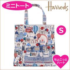 Harrods ハロッズ トワルドジュイ トートバッグ S キャンバス