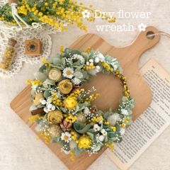 アナベル紫陽花　三日月リース ✿︎ 紫陽花アナベル 三日月リース ✿︎ - メルカリ