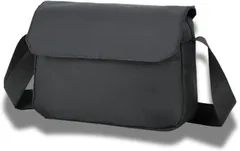 Capprecier ショルダーバッグ 肩掛けバッグ 防水 止水ファスナー 軽量 ポーチ 小さめ メンズ 通勤 出張 旅行 通学 人気 おしゃれ 男女兼用 調整可能(ブラック)